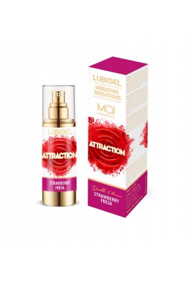 Жидкий вибратор с ароматом клубники для оральных ласк MAI Lubigel Strawberry, 30мл
