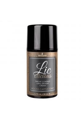 Gel for blowjob Sensuva - LIC-O-Licious Cappuccino, 50ml