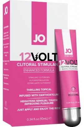 Возбуждающий гель для клитора System JO 12VOLT с эффектом пульсации и разогрева, 10мл
