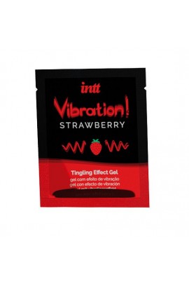 Пробник жидкого вибратора со вкусом клубники Intt Vibration Strawberry, 5мл
