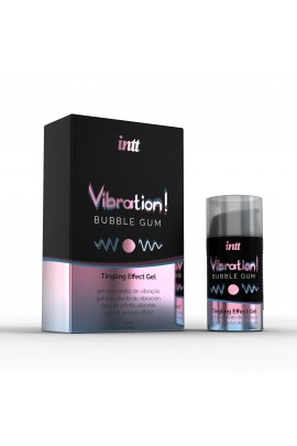 Жидкий вибратор для пар со вкусом жвачки Intt Vibration Bubble Gum, 15мл