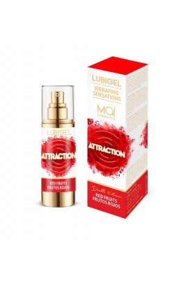 Жидкий вибратор для оральных ласк с фруктовым ароматом MAI Lubigel Red Fruits, 30мл