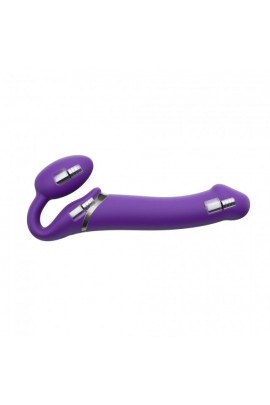 Безремневой страпон на дистанционном управлении с вибрацией Strap-On-Me Vibrating Violet L