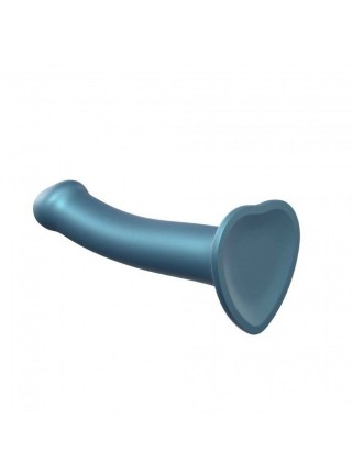 Фалоімітатор-насадка для страпона Strap-On-Me Mono Density Dildo Blue M, 18х3,3см