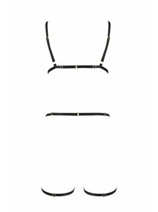 Портупея-стрепы на все тело INDICA black S/M - Passion Exclusive