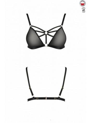 Бюстгальтер-стрепы MEGGY BRA black S/M - Passion Exclusive