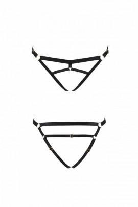 Трусики стрінги з стреп KELIS THONG black L/XL - Passion Exclusive