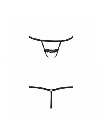 Трусики стрепи Shelly Thong black XXL/XXXL — Passion Exclusive
