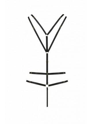 Open Body from Strap Meggy Black L / XL - Passion Exclusive