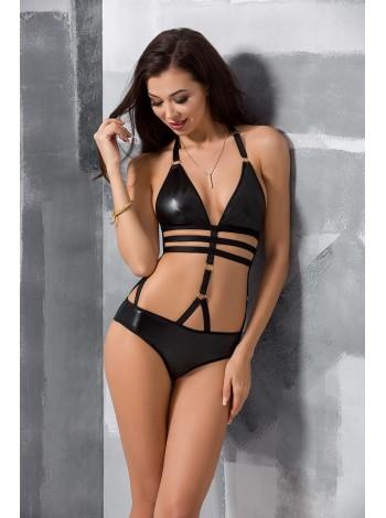 Боди монокини под латекс LAMIS BODY black XXL/XXXL - Passion Exclusive