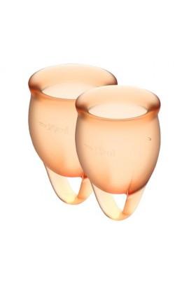 Set of menstrual bowl 15ml and 20 ml with Satisfyer Feel Confident storage bag