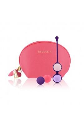 Набір змінних вагінальних кульок Rianne S: Pussy Playballs Coral, вага 15г, 25г, 35г, 55г