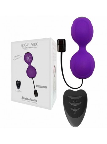 Vaginal balls with Vibration Adrien Lastic Kegel Vibe Purple