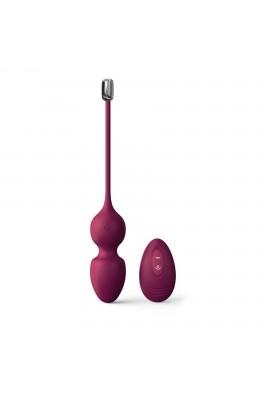 Dorcel Love Balls Plum vaginal balls, vibrations and inner ball movements, DC remote