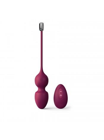 Dorcel Love Balls Plum vaginal balls, vibrations and inner ball movements, DC remote