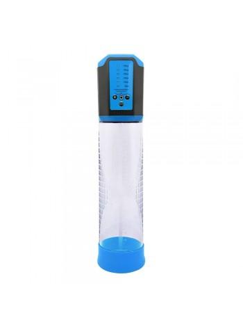Автоматическая вакуумная помпа Men Powerup Passion Enlargement system Blue перезаряжаемая, 5 режимов