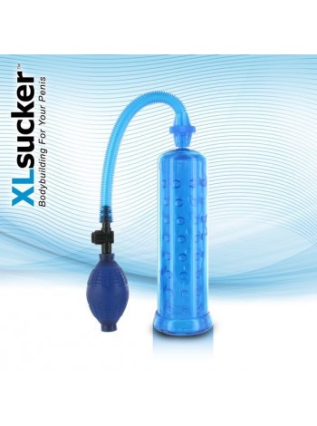 Вакуумна помпа для члена довжиною до 18см XLsucker Penis Pump Blue, діаметр до 4 см