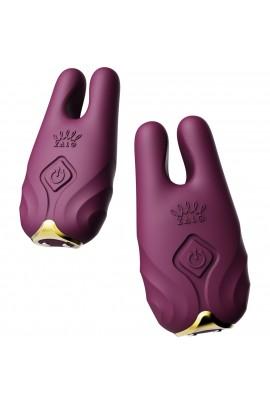 Zalo's Breast Smart Vibrator - Nave Velvet Purple, Remote DC, Work through Appendix