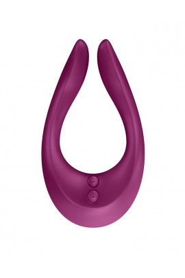 Тримоторний вібратор для пар Partner Multifun 2 (Berry)