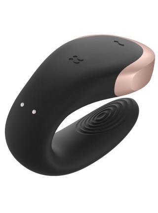Satisfyer Double Love Smart Vibrator for Couples (Black)