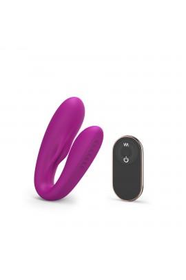 Vibrator for pairs with a remote of DK LOVE TO LOVE MATCH UP - SWEET ORCHID