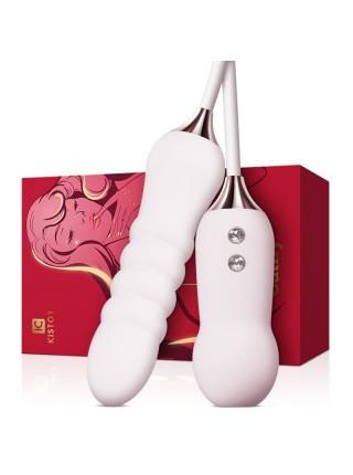 Pulsator with a vacuum stimulant Kistoy Cathyy White on a flexible with ' unity