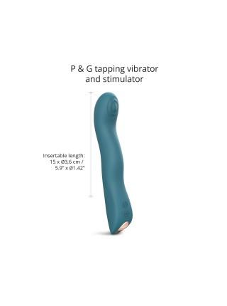 Вібратор Love To Love SWAP - TEAL ME, з пульсівною перлиною для точки G, 3 мотори, гнеться