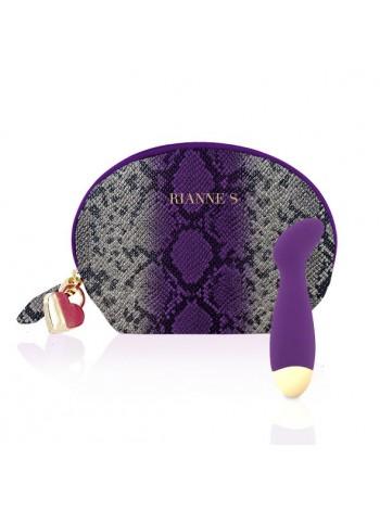 Вибратор для точки G Rianne S: Boa Mini Purple, косметичка в подарок