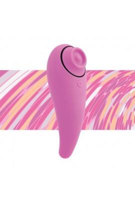Пульсатор для клитора плюс вибратор FeelzToys - FemmeGasm Tapping & Tickling Vibrator Pink