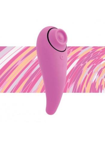 Пульсатор для клітора плюс вібратор FeelzToys – FemmeGasm Tapping & Tickling Vibrator Pink