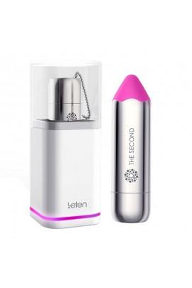 Водонепроницаемая вибропуля Leten The Second pretty pink с индукционной зарядкой