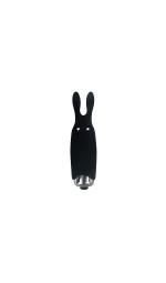 Віброіграшка-зайчик з вібруючими вушками Adrien Lastic Pocket Vibe Rabbit Black