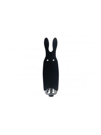 Віброіграшка-зайчик з вібруючими вушками Adrien Lastic Pocket Vibe Rabbit Black
