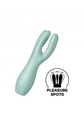 Клиторальный вибратор Satisfyer Threesome 3 Mint с тремя пальчиками