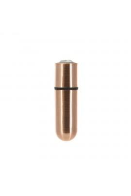 Вибропуля PowerBullet First-Class Bullet 2.5″ with Key Chain Pouch, Rose Gold, 9 режимов вибрации
