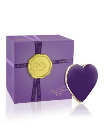 Вибратор-сердечко Rianne S: Heart Vibe Purple в подарочной упаковке