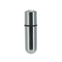 Вибропуля PowerBullet First-Class Bullet 2.5″ with Key Chain Pouch, Silver, 9 режимов вибрации