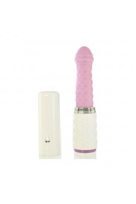 Pillow Talk Luxurious Thrusting Vibrator with Suction Cup - Feisty Thrusting Vibrator Pink