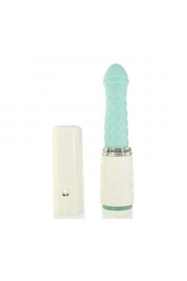 Luxurious Pillow Talk - Feisty Thrusting Vibrator Teal