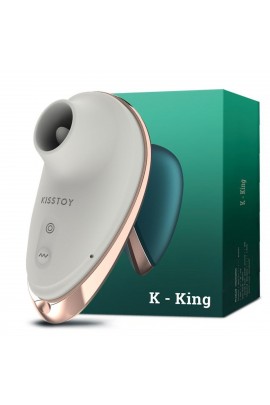 Вакуумный стимулятор клитора с виброязычком KissToy K-King