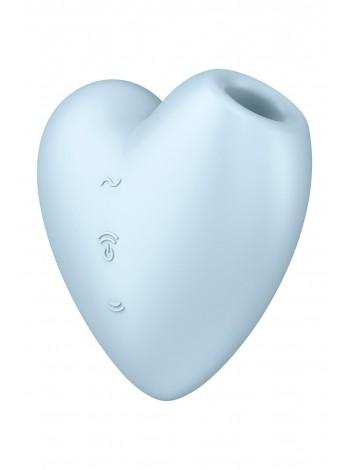 Vacuum stimulant-heart with vibration Satisfyer Cutie Heart Blue