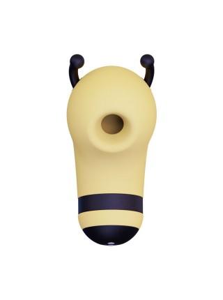 Вакуумний стимулятор із мікрострумами CuteVibe Beebe Yellow, на палець