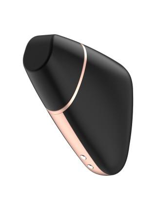 Вакуумный клиторальный стимулятор Satisfyer Love Triangle Black с управлением со смартфона