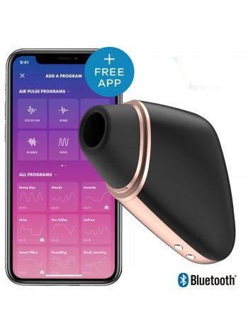 Vacuum clitual stimulator Satisfyer Love Triangle Black with smartphone control