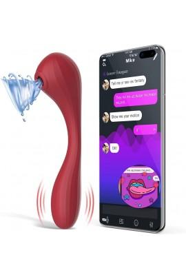 Vacuum vaginal-clitoral stimulator Magic Motion Bobi Red, control from a smartphone