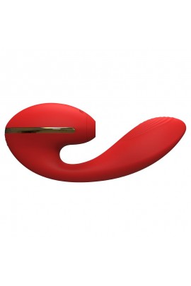 Вакуумный вагинально-клиторальный вибратор Kisstoy Tina с подогревом