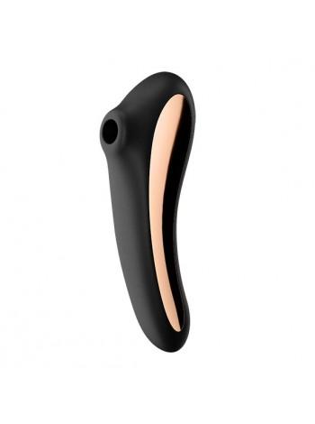 Вакуумний стимулятор з вібрацією Satisfyer Dual Kiss Black