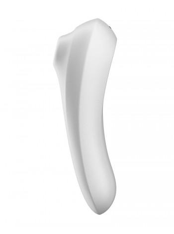 Смарт вібратор та вакуумний стимулятор 2-в-1 Satisfyer Dual Pleasure White