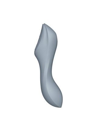 Вакуумный стимулятор с вибрацией Satisfyer Curvy Trinity 3 BlueGrey