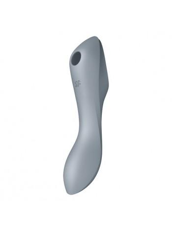 Вакуумний стимулятор з вібрацією Satisfyer Curvy Trinity 3 BlueGrey